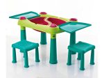   KETER CREATIVE PLAY TABLE műanyag játszó asztal 2 székkel