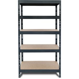   Rivet M nagy teherbírású fém polcállvány antracit 180 cm x 90 cm x 40 cm