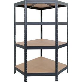   Rivet nagy teherbírású sarok fémpolc antracit 180 cm x 90 cm x 45 cm x 65 cm
