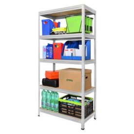   Fémpolcállvány horganyzott 5 polcos 180 cm x 90 cm x 40 cm 175Kg