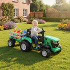 HECHT 50825 GREEN akkumulátoros gyerek traktor 12 V, 7 Ah