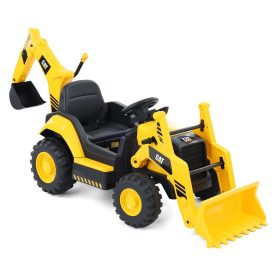 Hecht CAT BACKHOE YELLOW akkumulátoros gyermek rakodógép