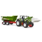 Bruder 03452 ROADMAX traktor homlokrakodóval + billenő pótkocsi