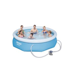   Bestway KORFU 305 x 76 cm felfújható karimájú, puhafalú medence szett
