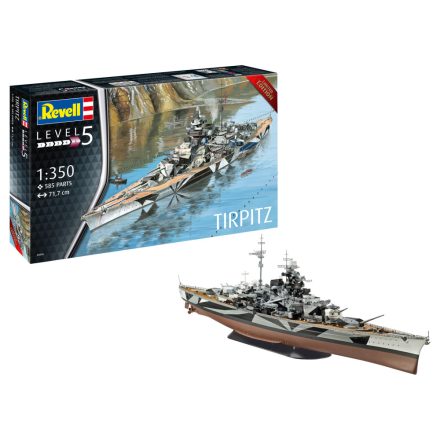 Revell 05096 Tirpitz német csatahajó 1:350 makett