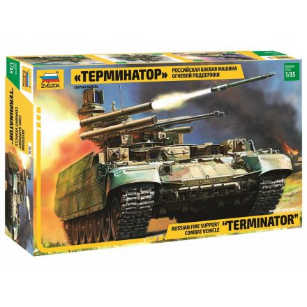 Zvezda 3636 BMPT "Terminator" Orosz tűztámogató harcjármű 1:35 makett
