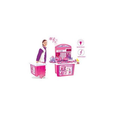 G21 Játék összecsukható konyha - rózsaszín