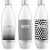 SodaStream FUSE Black & White Triopack 1l szénsavasító palack